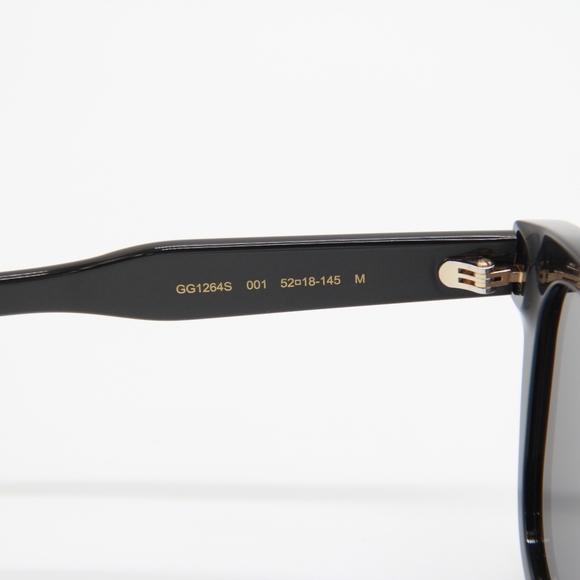 NEW GUCCI SUNGLASSES GG1264S 001 BLACK UNISEX GUCCI EYEWEAR - Picture 8 of 11